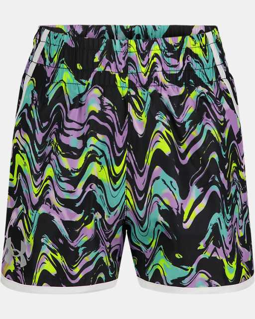 Little Girls' UA Fly-By Groove Printed Shorts